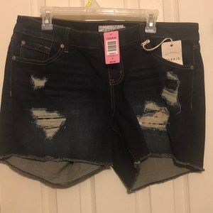 Torrid jean shorts.